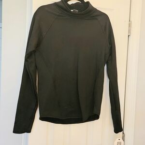 NWT Avalanche Women's Black Fleece Lined Turtleneck Top